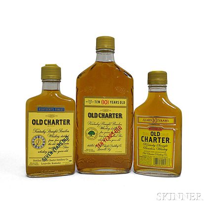 Old Charter Bourbon, 2 200ml bottles1 375ml bottle 
