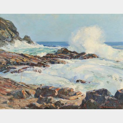 Stanley Wingate Woodward (American, 1890-1970) High Seas, Maine Coast