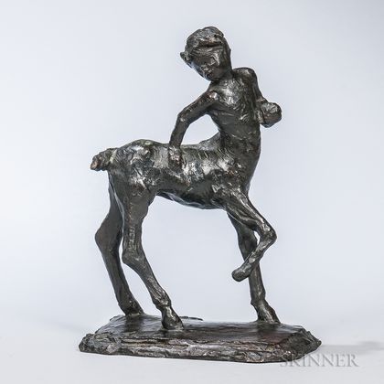Jean-Alexandre-Joseph Falguiere (French, 1831-1900) Bronze Figure of a Centaur
