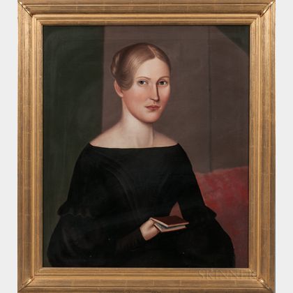 American School, 19th Century Portrait of a Young Woman