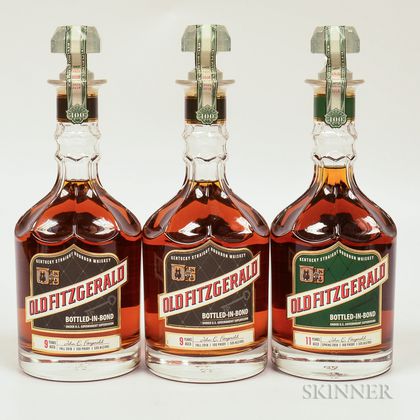 Mixed Old Fitzgerald Bottled in Bond, 3 750ml bottles 