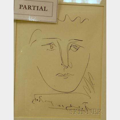 Lot of Three Etchings: Works by or After Georges Braque (French, 1882-1963),Amedeo Modigliani (Italian, ... 