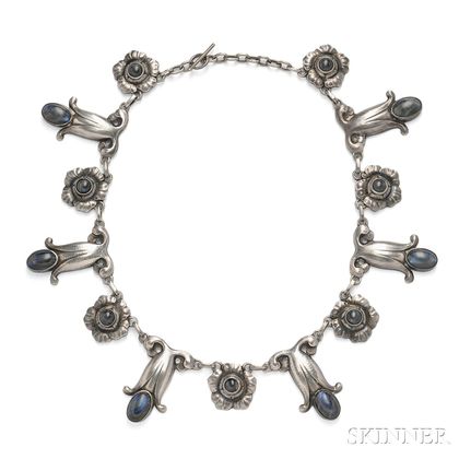 .830 Silver and Labradorite Necklace, Georg Jensen