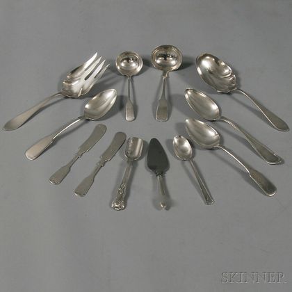 Eleven Assorted Sterling Silver Flatware Items