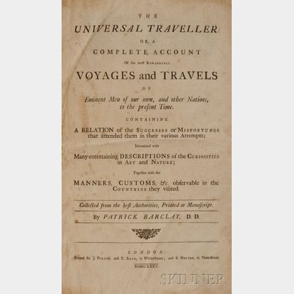Barclay, Patrick (fl. circa 1735) The Universal Traveller