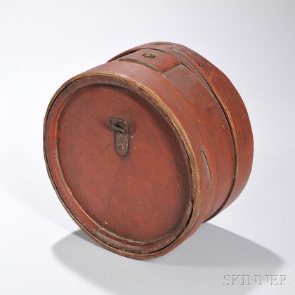 Large Red-painted Canteen