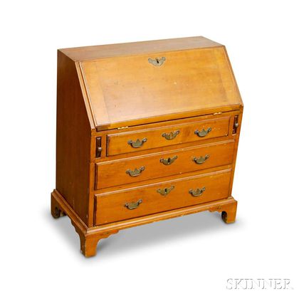 Child's Chippendale-style Maple Slant-lid Desk