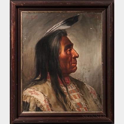 Oil on Canvas Portrait of Red Cloud