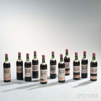 Chateau Lafite Rothschild 1966, 11 bottles 