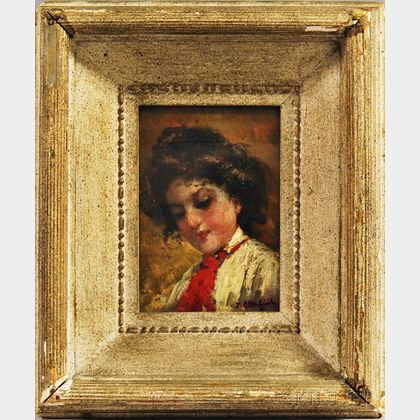 John Califano (Italian/American, 1862-1946) Portrait of Young Woman