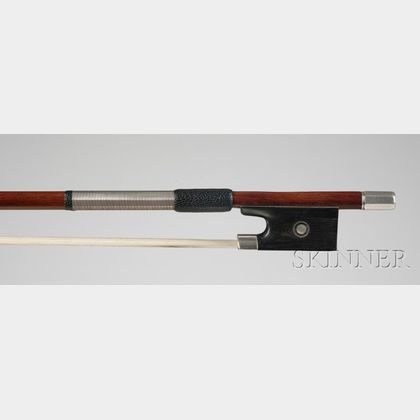 Silver Mounted Violin Bow, Albert Nurnberger