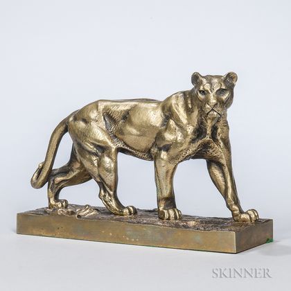 After Hippolyte Heizler (French, 1828-1871) Bronze Figure of a Lion