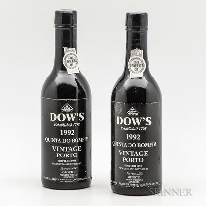 Dows Quinta do Bomfin 1992, 2 demi bottles 