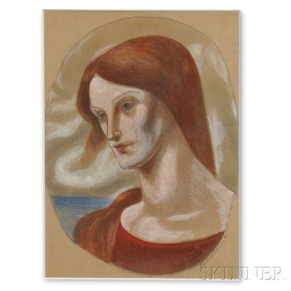 Kimon Nicolaides (American, 1892-1938) Portrait of a Woman