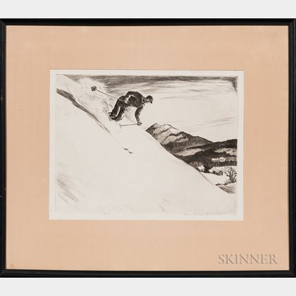 Yngve Edward Soderberg (American, 1896-1971) Alpine Skier
