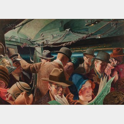John Rutherford Boyd (American, 1884-1951) In the Subway