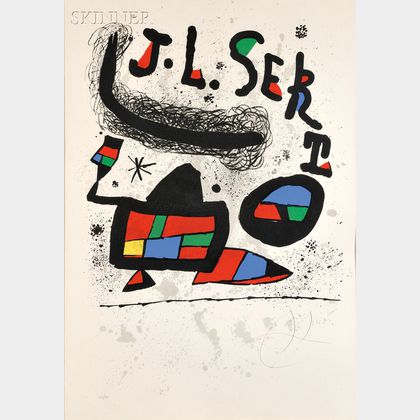 Joan Miró (Spanish, 1893-1983) Poster for the Exhibition Josep Lluis Sert