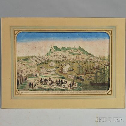 Wagner, Joseph (1706-1780) View of the Mountain and City of Gibraltar