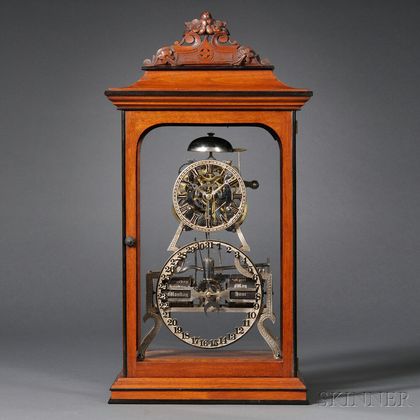 Sold at auction Standard Box Skeleton Clock by Ithaca Calendar 