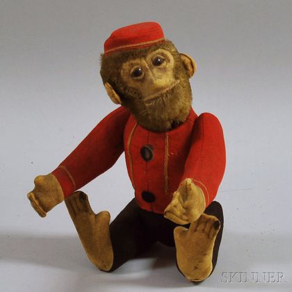 Vintage Schuco Yes/No Bellhop Monkey