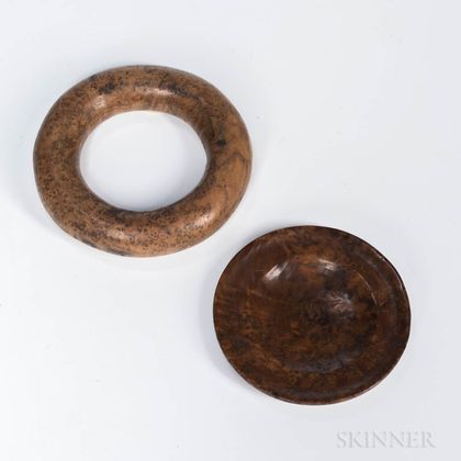 Two Burl Items