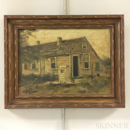 American School, 19th/20th Century Portrait of a Cottage.