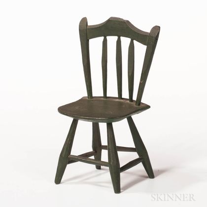 Miniature Green-painted Windsor Chair