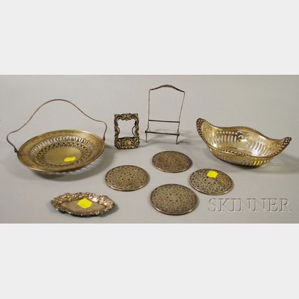 Group of Assorted Mostly Sterling Silver and Silver-mounted Tableware