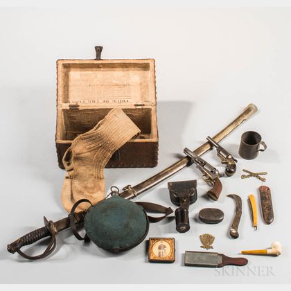 Group of Civil War Items Owned by William F. Clarke, Company A, 1st Connecticut Volunteer Cavalry