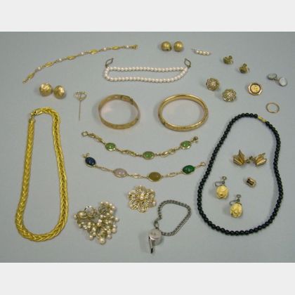 Group of Gold and Costume Jewelry