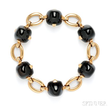 18kt Gold and Onyx Bracelet, Marzo