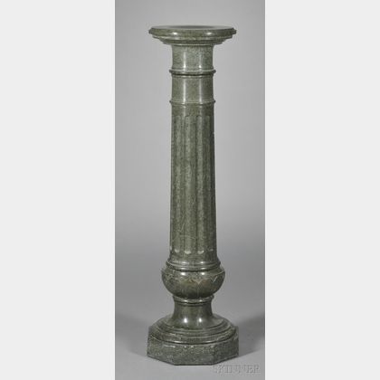 Classical Green Marble Pedestal