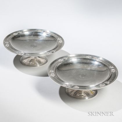 Pair of Tiffany & Co. Sterling Silver Tazzas