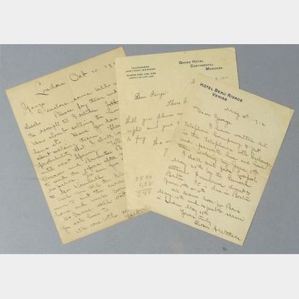 Two Autograph Letters from Thomas Watson