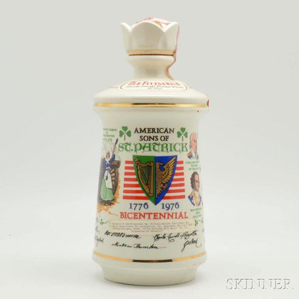 Old Fitzgerald American Sons of St. Patrick Bottle, 1 4/5-quart bottle 
