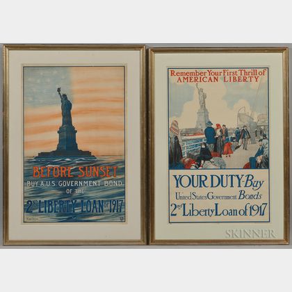 Two Framed WWI Liberty Bond Posters
