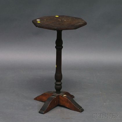 Country Pine X-based Candlestand