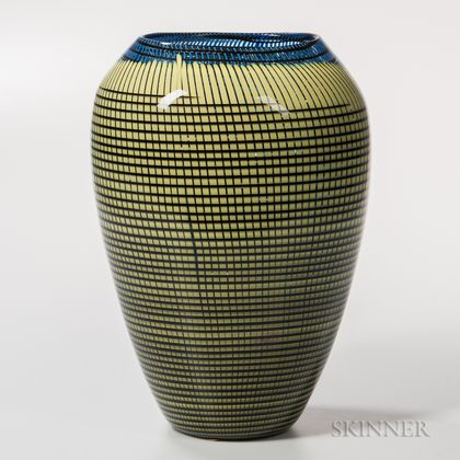 Lino Tagliapietra Effetre International Art Glass Vase 