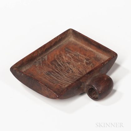 Small Carved Rectangular Wooden Mold