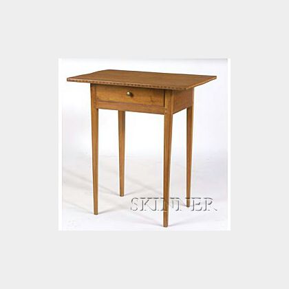 Federal Cherry Inlaid Table, 