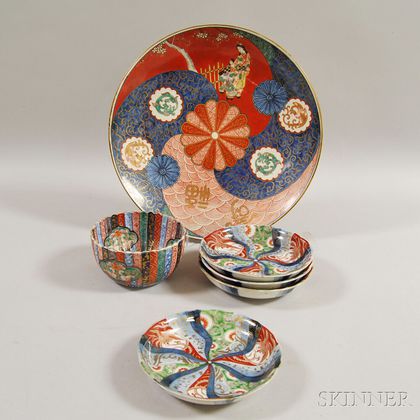 Six Pieces of Japanese Imari Porcelain