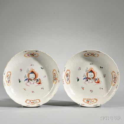 Pair of Export Famille Rose Plates