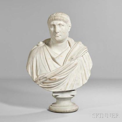 Marble Bust of a Roman Emperor