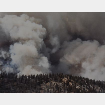 Laura McPhee (American, b. 1958) Smoke Above Fisher Creek, Valley Road Wildfire, 40,838 Acres Burned, Custer Country, Idaho