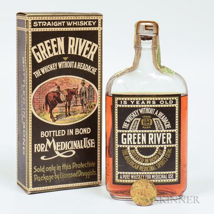 Mixed Green River, 1 pint bottle (oc) 