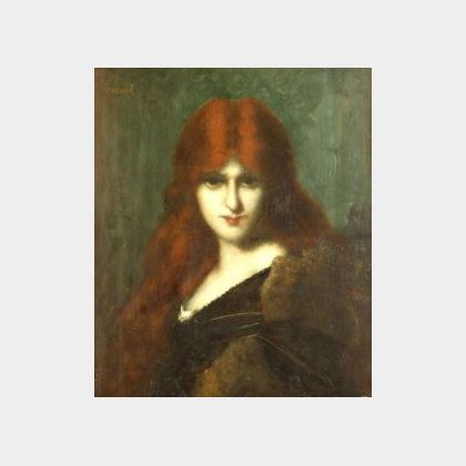 Jean Jacques Henner (French, 1829-1905) The Redhead