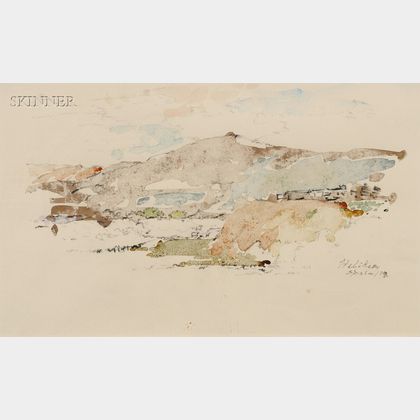 John Edward Heliker (American, 1909-2000) Landscape, Andalusia