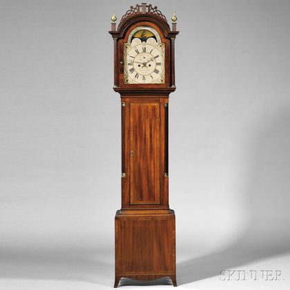 David Williams Mahogany Tall Clock