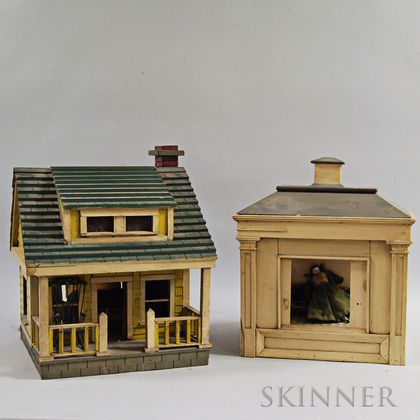 Two Painted House Models. Estimate $400-600