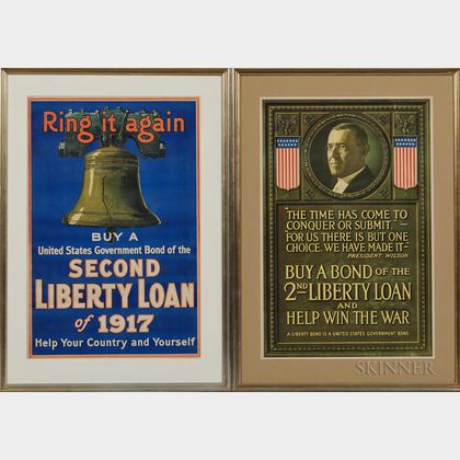 Two Framed WWI Liberty Bond Posters